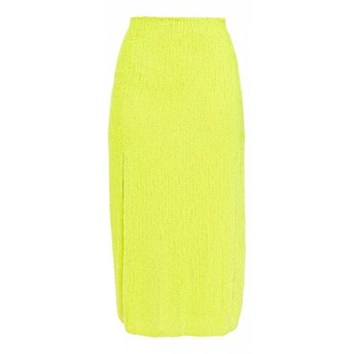 Pre-owned Retroféte Mid-length Skirt In Yellow
