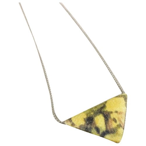 Pre-owned Toga Silk Necklace In Yellow