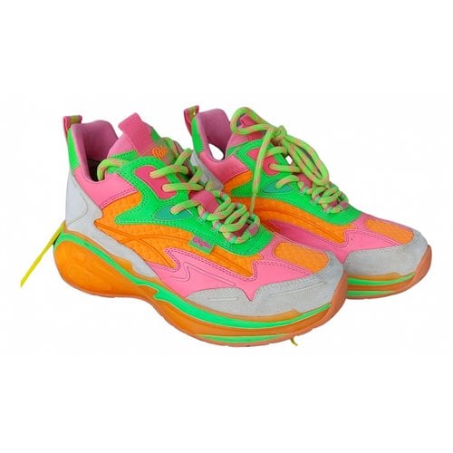 Pre-owned Buffalo Leather Trainers In Multicolour