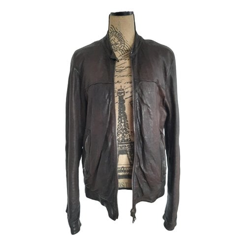 Pre-owned Giorgio Brato Leather Vest In Brown