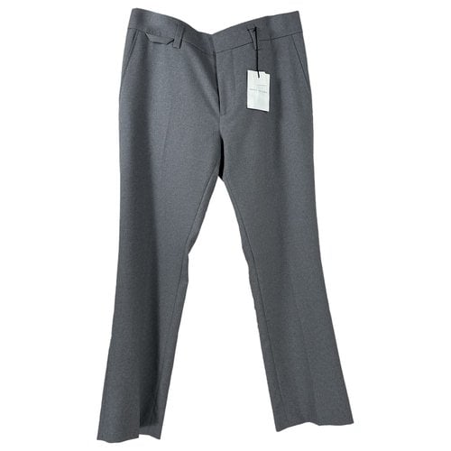 Pre-owned Marc Jacobs Wool Trousers In Grey