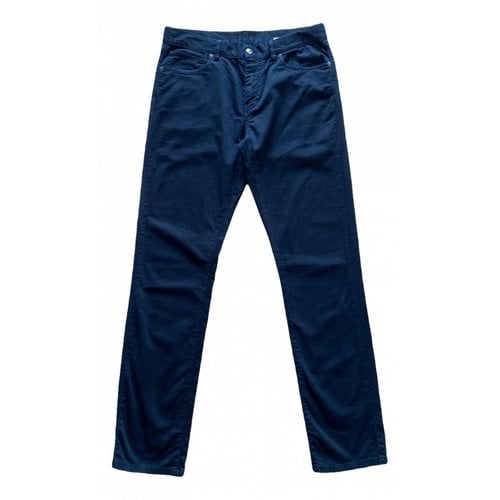 Pre-owned Paul & Shark Trousers In Navy