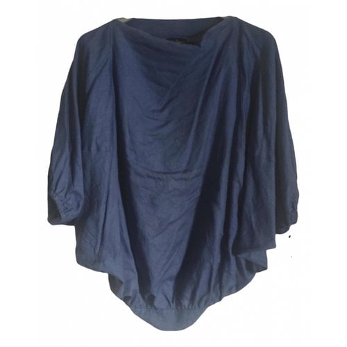 Pre-owned Vivienne Westwood Anglomania Linen Tunic In Blue