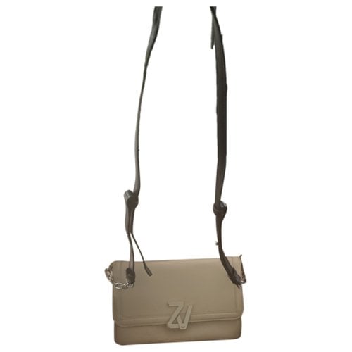 Pre-owned Zadig & Voltaire Leather Crossbody Bag In Beige