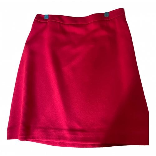 Pre-owned Miu Miu Maxi Skirt In Red