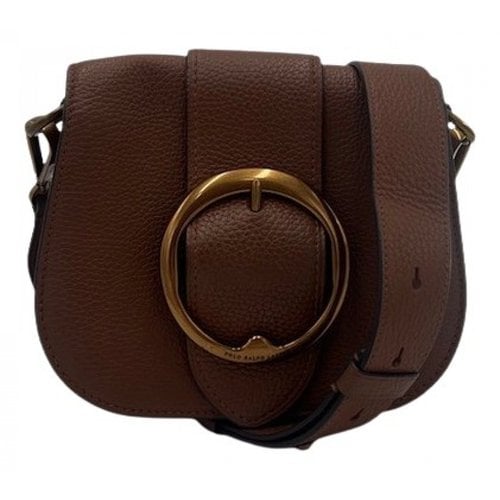 Pre-owned Polo Ralph Lauren Leather Crossbody Bag In Brown