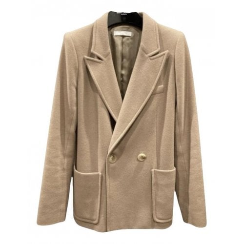 Pre-owned Chloé Cashmere Jacket In Beige