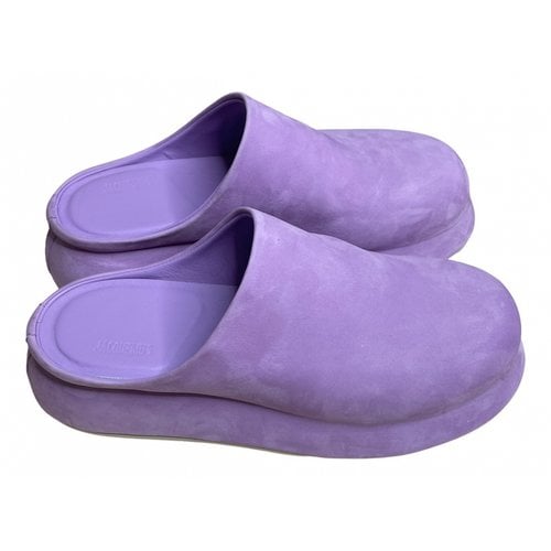 Pre-owned Jacquemus Mules & Clogs In Purple