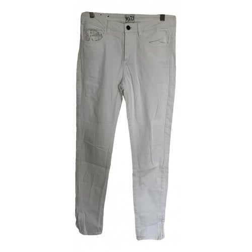 Pre-owned Reiss Slim Jeans In White