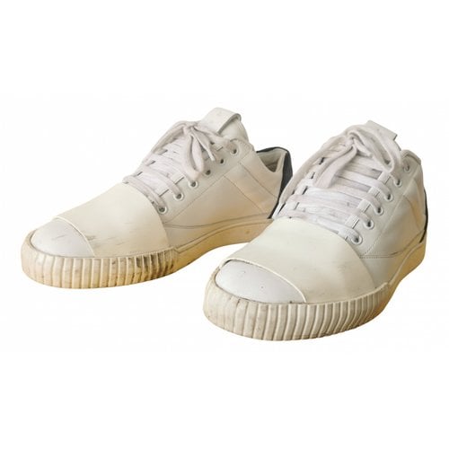 Pre-owned Marni Leather Low Trainers In White
