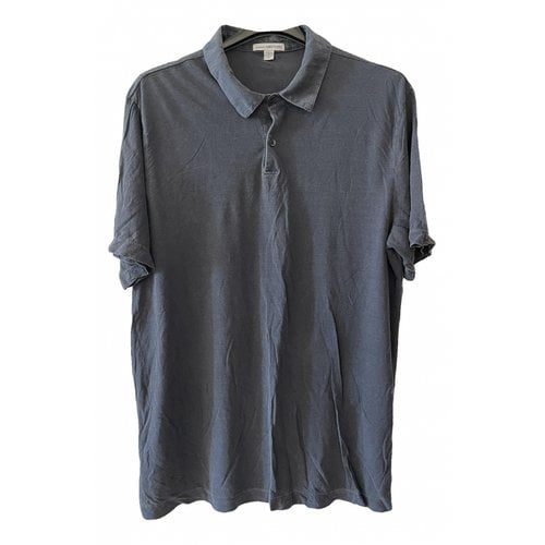 Pre-owned James Perse Polo Shirt In Grey