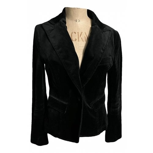 Pre-owned 7 For All Mankind Jacket In Black