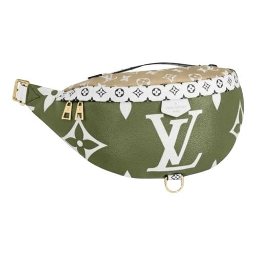 Pre-owned Louis Vuitton Bum Bag / Sac Ceinture Leather Handbag In Green