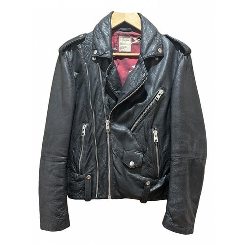 Pre-owned Zadig & Voltaire Leather Biker Jacket In Black