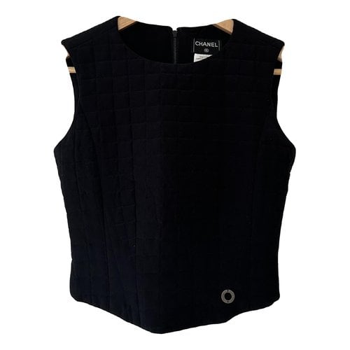 Pre-owned Chanel Silk Corset In Black