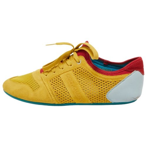 Pre-owned Dolce & Gabbana Trainers In Yellow