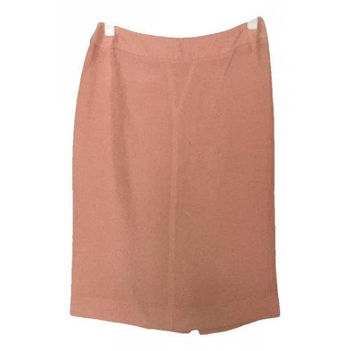 Pre-owned Jean Paul Gaultier Silk Mini Skirt In Pink