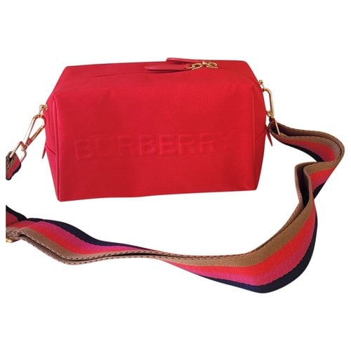 Pre-owned Burberry Handbag In Red