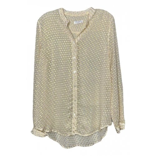 Pre-owned Equipment Silk Blouse In Gold
