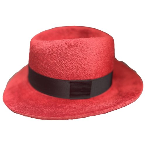 Pre-owned Saint Laurent Wool Hat In Red