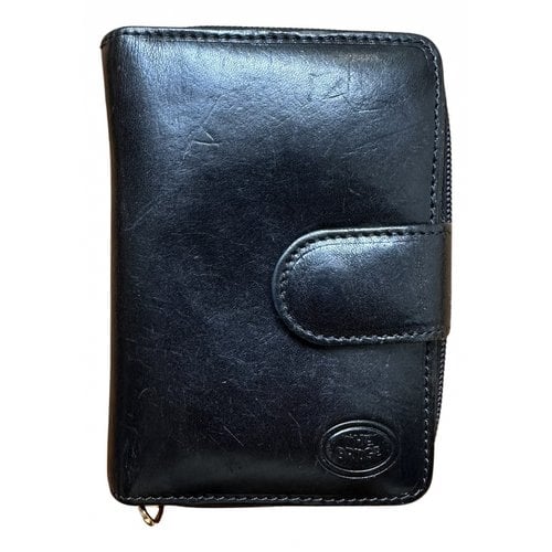 Pre-owned The Bridge Leather Wallet In Black