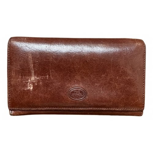 Pre-owned The Bridge Leather Wallet In Brown