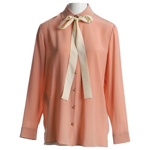Pre-owned Gucci Silk Blouse In Pink
