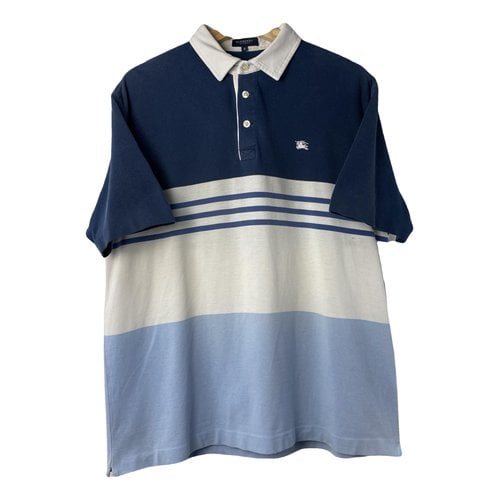 Pre-owned Burberry Polo Shirt In Blue