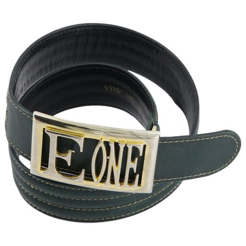 Pre-owned Escada Leather Belt In Green