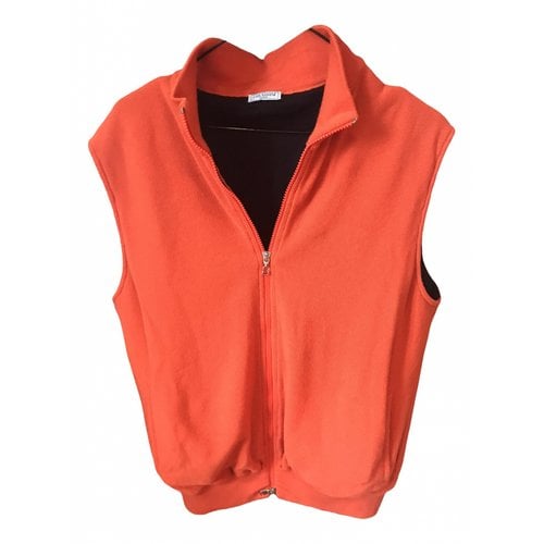 Pre-owned Larusmiani Wool Vest In Orange