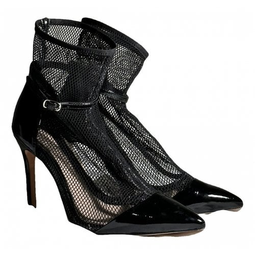 Pre-owned Gianvito Rossi Patent Leather Boots In Black