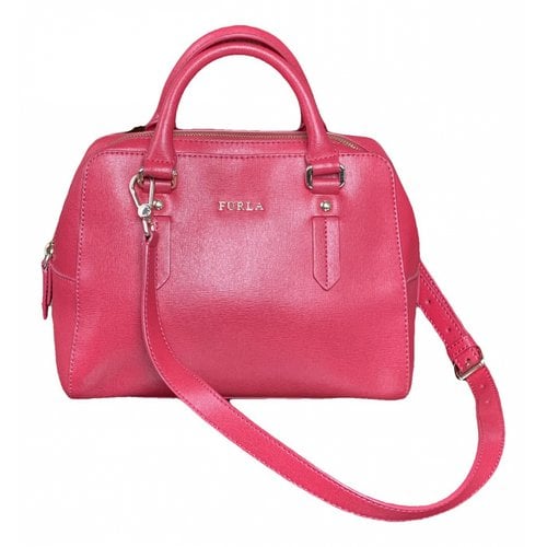 Pre-owned Furla Leather Handbag In Red