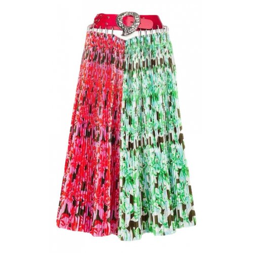 Pre-owned Chopova Lowena Maxi Skirt In Red