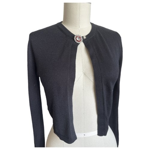 Pre-owned Dior Cashmere Cardigan In Black