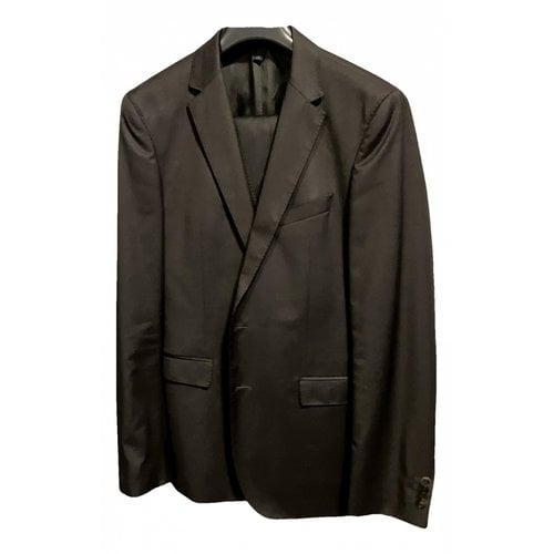 Pre-owned Hugo Boss Wool Suit In Black