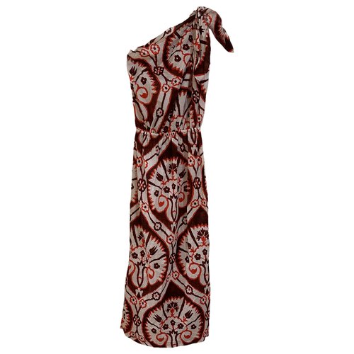 Pre-owned Johanna Ortiz Mid-length Dress In Red