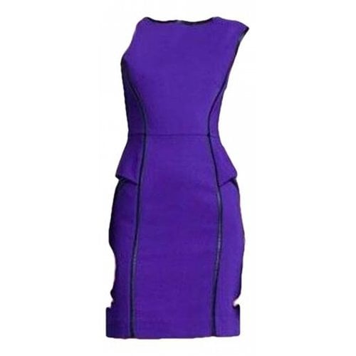 Pre-owned Milly Mini Dress In Purple