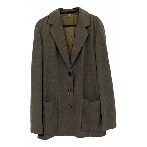 Pre-owned Celine Suit Jacket In Brown