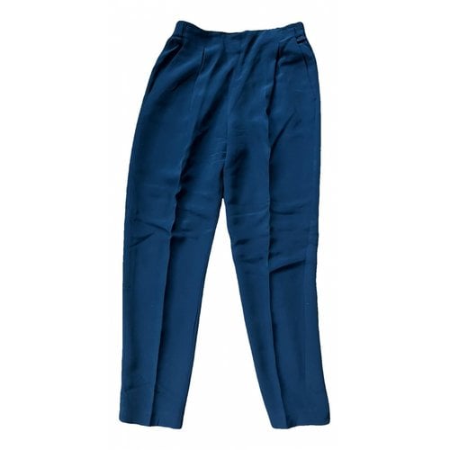 Pre-owned Fendi Silk Slim Pants In Anthracite