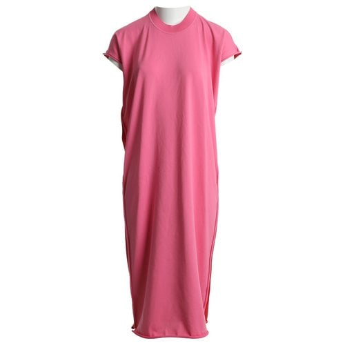 Pre-owned Bottega Veneta Maxi Dress In Pink