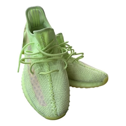 Pre-owned Yeezy X Adidas Boost 350 V2 Low Trainers In Green