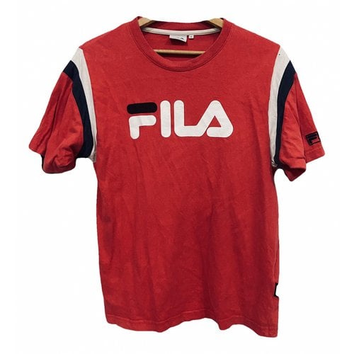 Pre-owned Fila T-shirt In Red