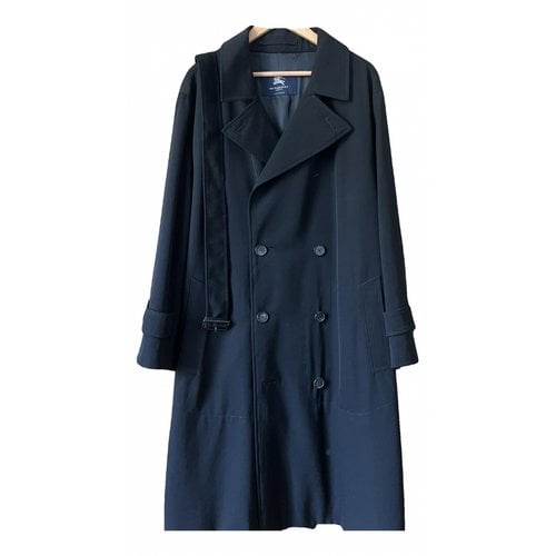 Pre-owned Burberry Trenchcoat In Blue