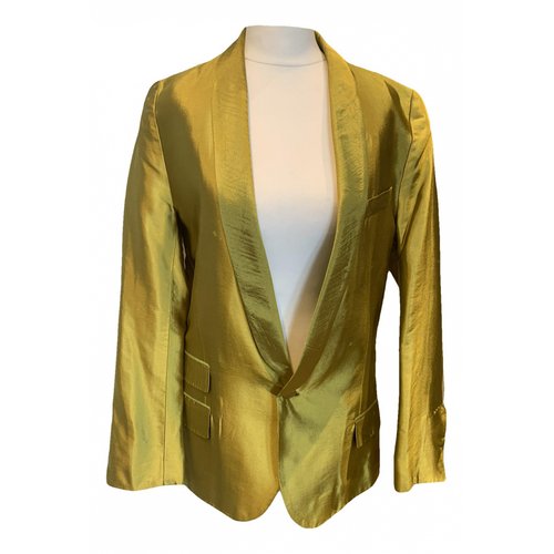 Pre-owned Haider Ackermann Silk Jacket In Yellow