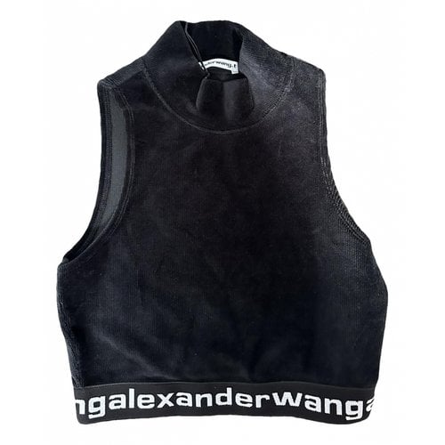 Pre-owned Alexander Wang Velvet Top In Black
