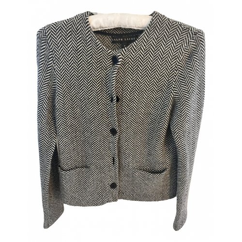 Pre-owned Ralph Lauren Cashmere Cardigan In Anthracite