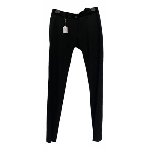 Pre-owned Karl Lagerfeld Trousers In Black