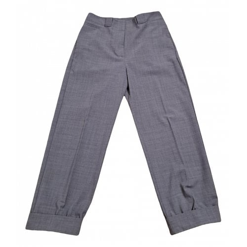 Pre-owned Jucca Wool Trousers In Grey
