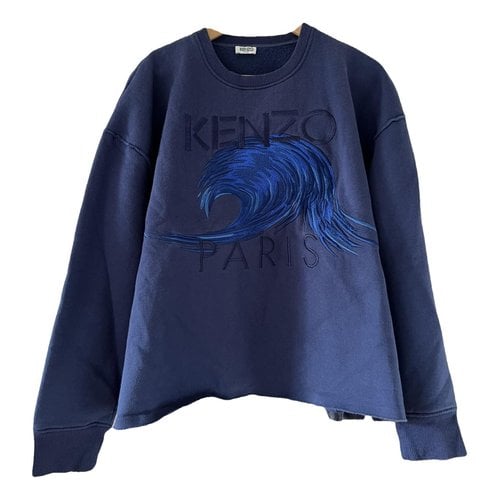 Pre-owned Kenzo Sweatshirt In Blue