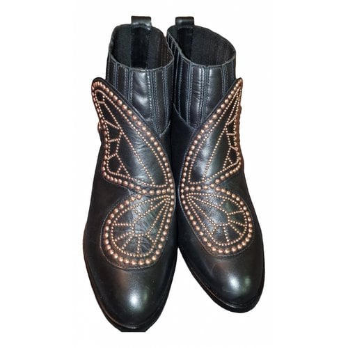 Pre-owned Sophia Webster Leather Boots In Black